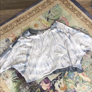 Cropped Free People Tie Dye Sweatshirt